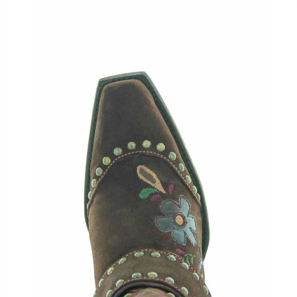 NEW OLD GRINGO travelers and traders boot in brunette bentely suede - Picture 3 of 4